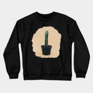 Long chichipe cactus oil painting Crewneck Sweatshirt